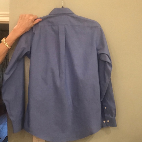 346 Brooks Brothers Boys Blue Dress Shirt - Picture 2 of 3